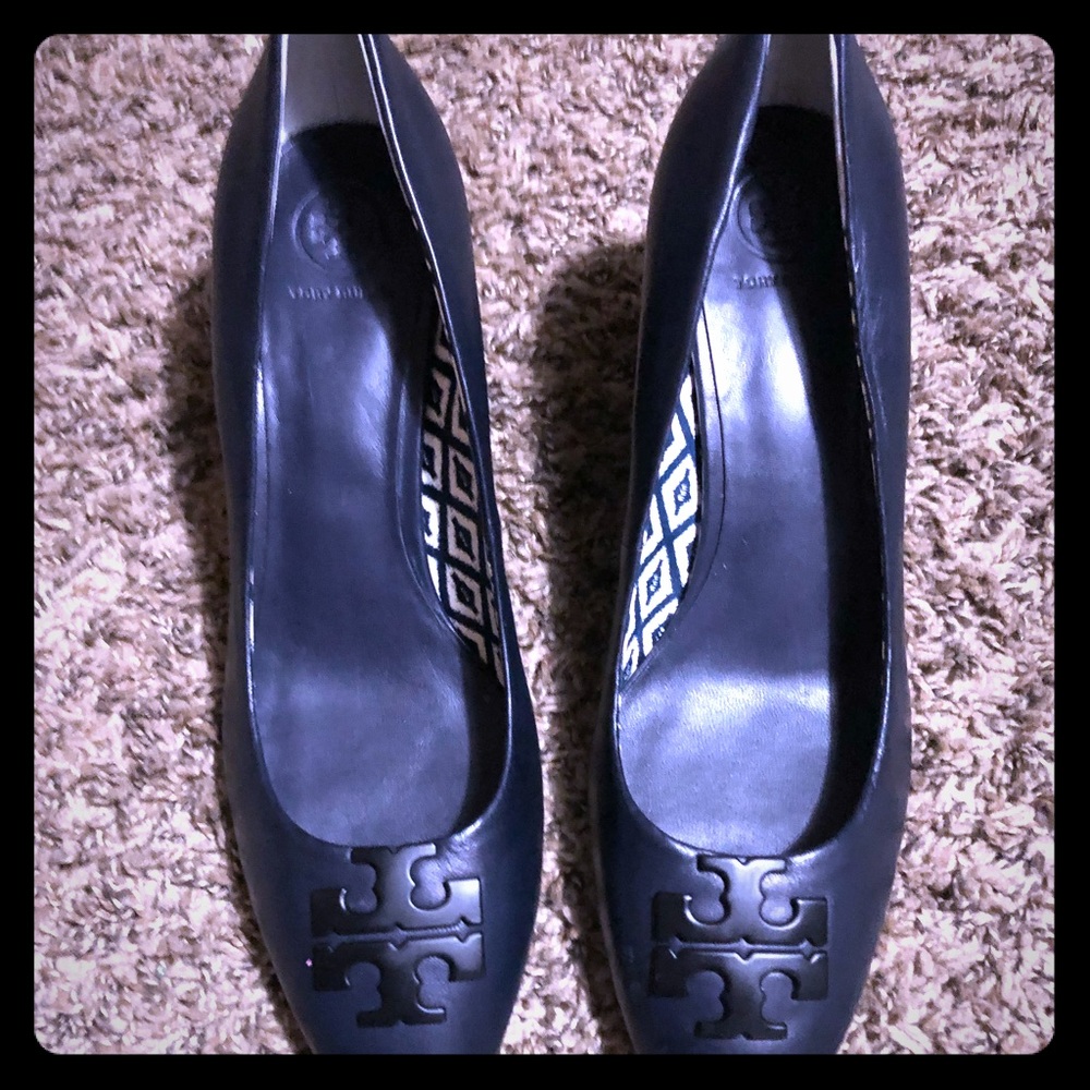 Navy Tory Burch Wedges size 9.5